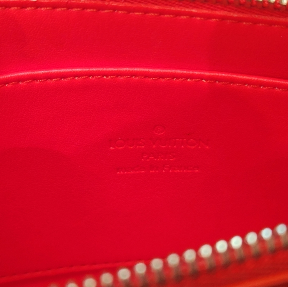 Louis Vuitton Vernis Leather Trousse Cosmetic Case bag Clutch Orange pochette - Picture 13 of 16